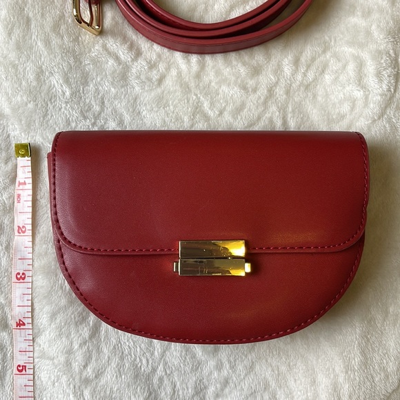 Crimson Red Pouch / Satchel Bag - Picture 6 of 8